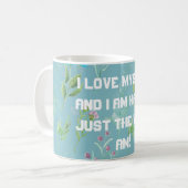 Ik hou van mezelf koffiemok (Voorkant links)