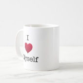 ik hou van mezelf koffiemok (Voorkant links)