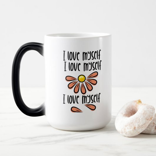 Ik hou van mezelf magische mok (Met donut)