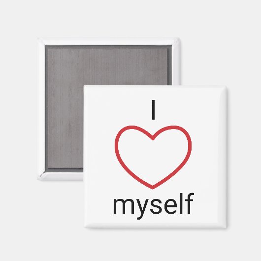 Ik hou van mezelf magneet (Voorkant / Achterkant)