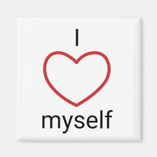 Ik hou van mezelf magneet (Voorkant)