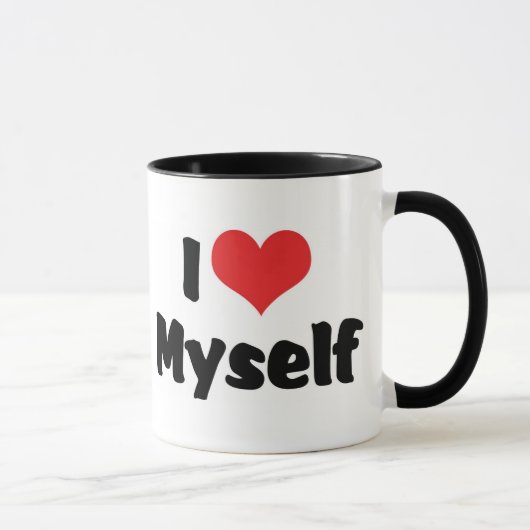 Ik hou van mezelf mok (Rechts)