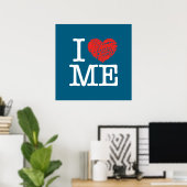 Ik hou van mezelf poster (Thuiskantoor)
