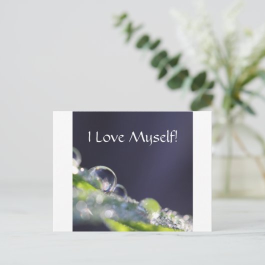 "Ik hou van mezelf!" Reeks #2 Briefkaart (Staand voorkant)