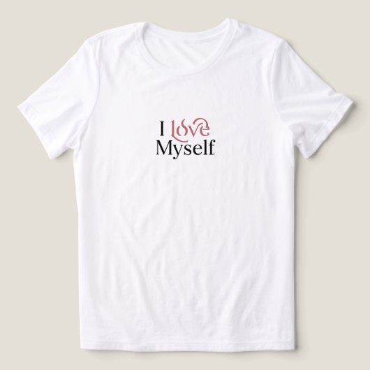 Ik hou van mezelf. Tri-Blend shirt (Design voorkant)