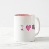 Ik hou van mezelf tweekleurige koffiemok (Voorkant rechts)