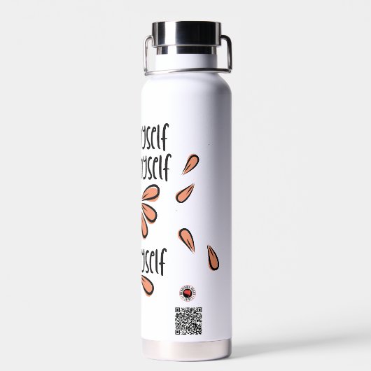 Ik hou van mezelf waterfles (Achterkant)