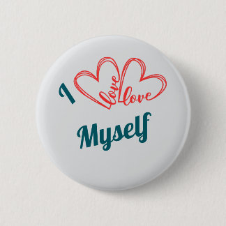 Ik Hou Van Mezelf - Zelfzorg Knop Ronde Button 5,7 Cm