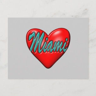 Ik hou van Miami Briefkaart