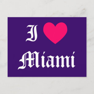 Ik hou van Miami Briefkaart