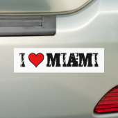 ~Ik hou van Miami~ BUMPERSTICKER (Op auto)
