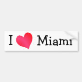 Ik hou van Miami Bumpersticker (Voorkant)