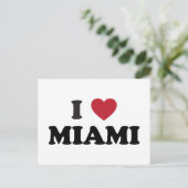 Ik hou van Miami Florida Briefkaart (Staand voorkant)