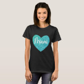 Ik hou van Miami Florida Hart T-shirt (Voorkant volledig)