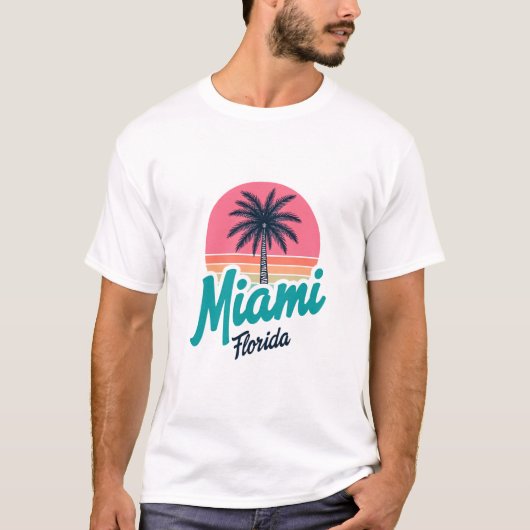 Ik hou van Miami Florida T-shirt (Voorkant)