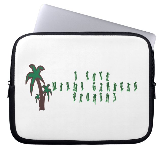 Ik hou van Miami Gardens, Florida Laptop Sleeve (Voorkant)