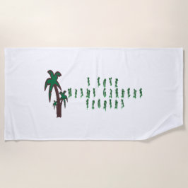 Ik hou van Miami Gardens, Florida Strandlaken