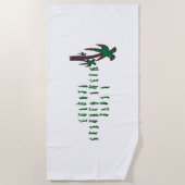 Ik hou van Miami Gardens, Florida Strandlaken (Voorkant)