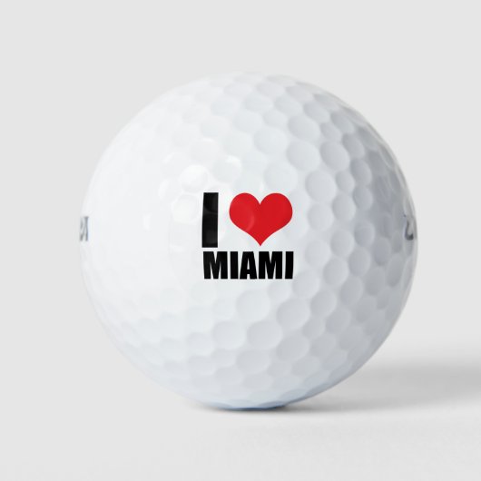 Ik hou van Miami Golfballen (Voorkant)
