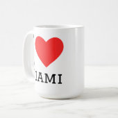 Ik hou van miami koffiemok (Voorkant links)
