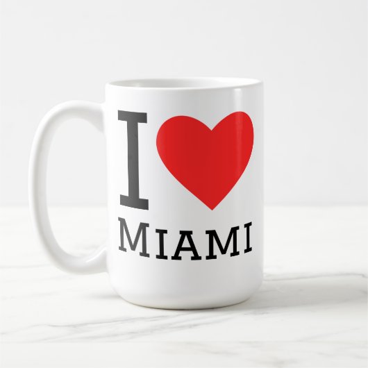 Ik hou van miami koffiemok (Links)