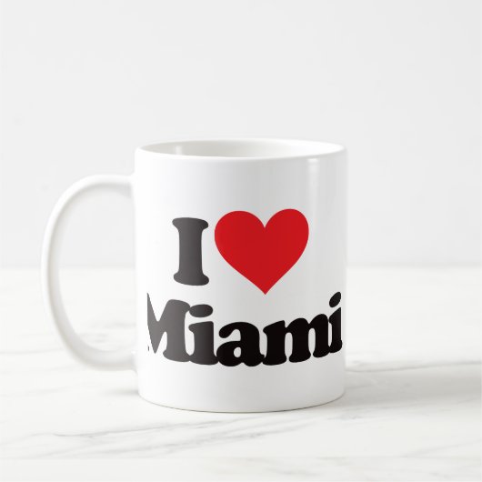 Ik hou van Miami Koffiemok (Links)