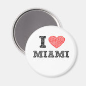 Ik hou van Miami Magneet (Voorkant / Achterkant)