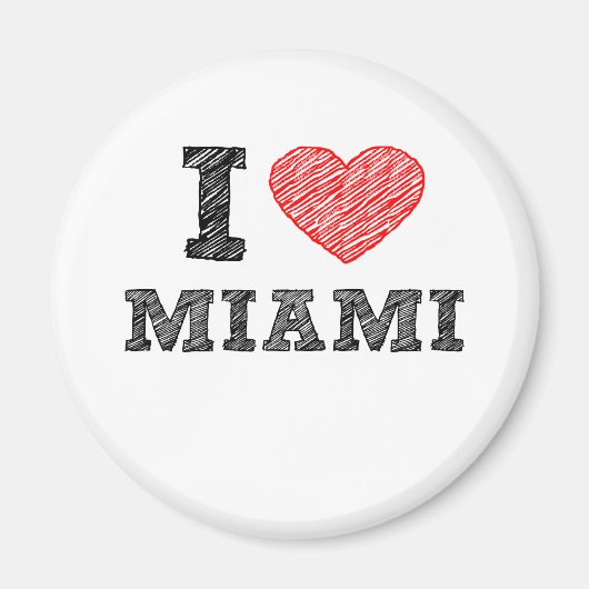 Ik hou van Miami Magneet (Voorkant)