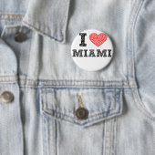 Ik hou van Miami Ronde Button 5,7 Cm (In situ)
