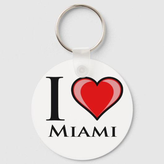 Ik hou van Miami Sleutelhanger (Voorkant)