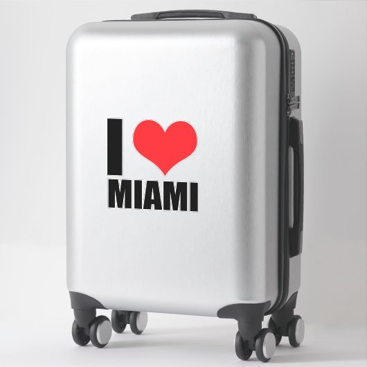 Ik hou van Miami Sticker (Koffer)