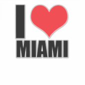 Ik hou van Miami Sticker (Voorkant)