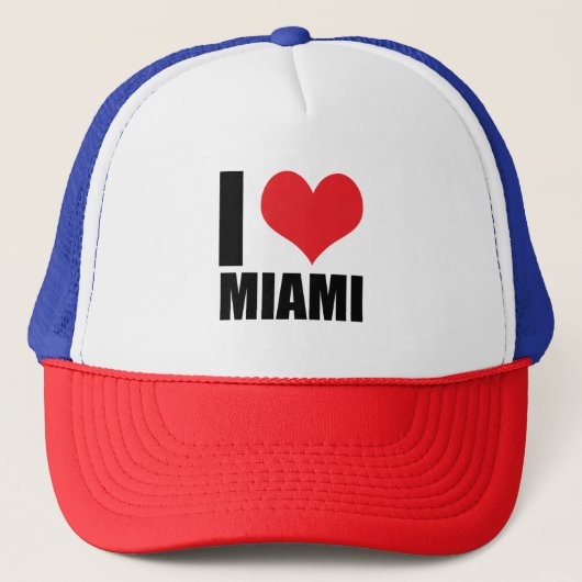 Ik hou van Miami Trucker Pet (Voorkant)