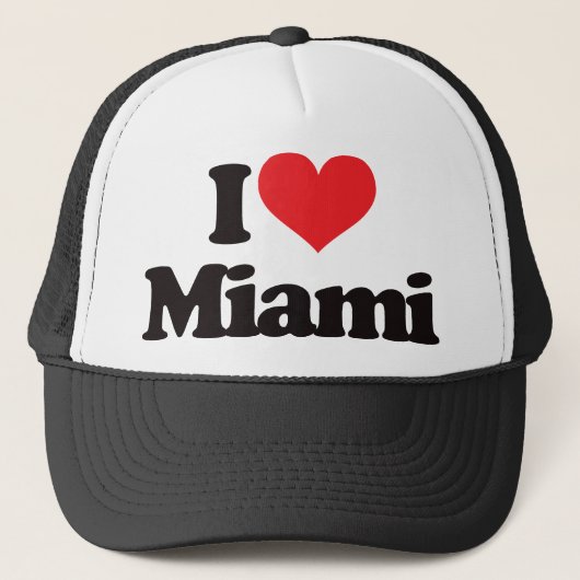 Ik hou van Miami Trucker Pet (Voorkant)