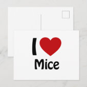 Ik hou van Mice Briefkaart (Voorkant / Achterkant)