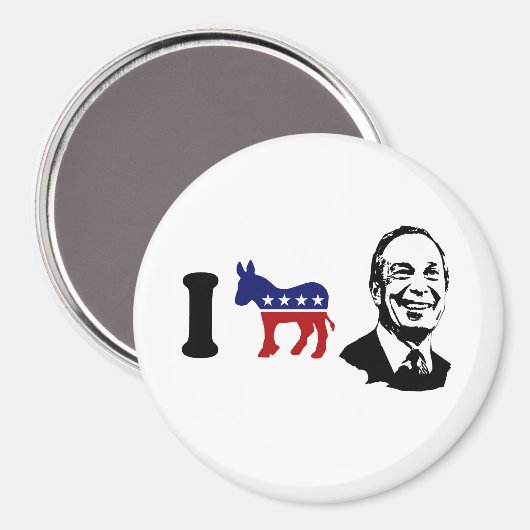 Ik hou van Michael Bloomberg Magneet (Voorkant / Achterkant)