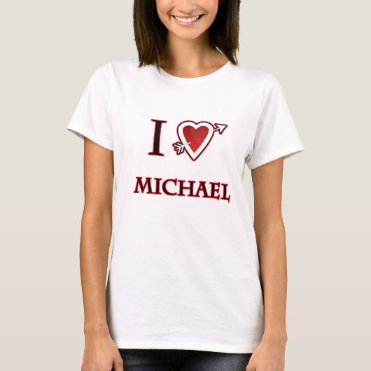Ik hou van Michael hart T-shirt (Voorkant)