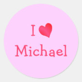 Ik hou van Michael Sticker (Voorkant)