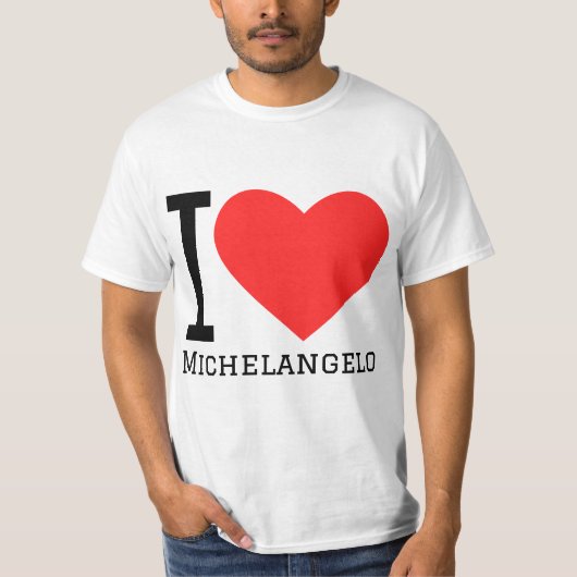 Ik hou van Michelangelo T-shirt (Voorkant)