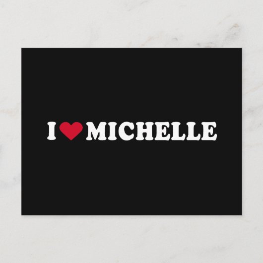 IK HOU VAN MICHELLE BRIEFKAART (Voorkant)