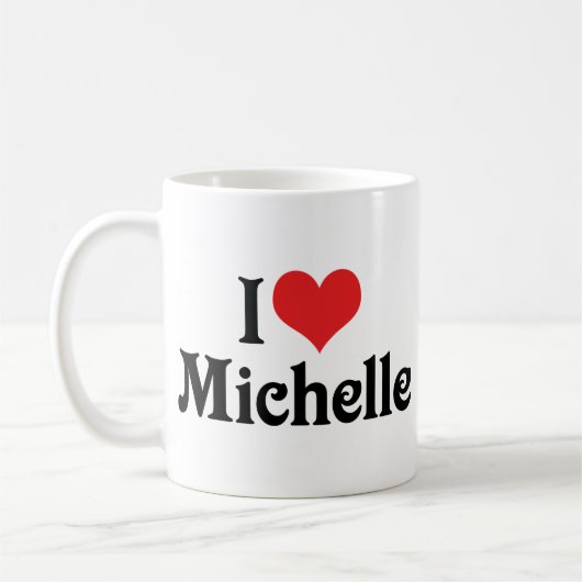 Ik hou van Michelle Koffiemok (Links)
