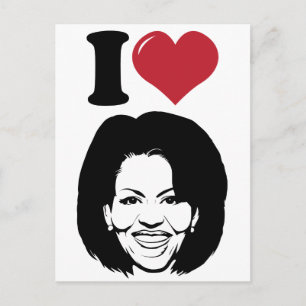 Ik hou van Michelle Obama Briefkaart