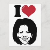 Ik hou van Michelle Obama Briefkaart (Voorkant)