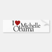 Ik hou van Michelle Obama Bumpersticker (Voorkant)