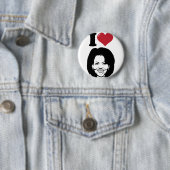 Ik hou van Michelle Obama Ronde Button 5,7 Cm (In situ)