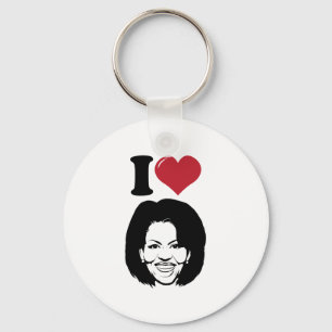 Ik hou van Michelle Obama Sleutelhanger
