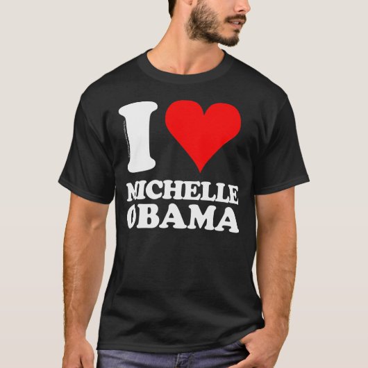 Ik hou van Michelle Obama T-shirt (Voorkant)