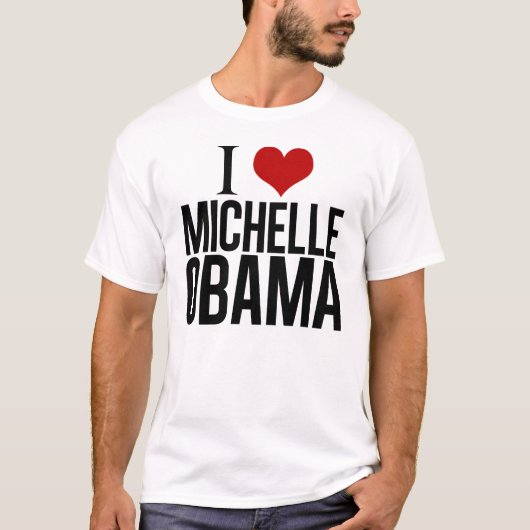 Ik hou van Michelle Obama T-shirt (Voorkant)