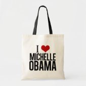 Ik hou van Michelle Obama Tote Bag (Voorkant)