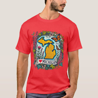 Ik hou van Michigan 2 T-shirt